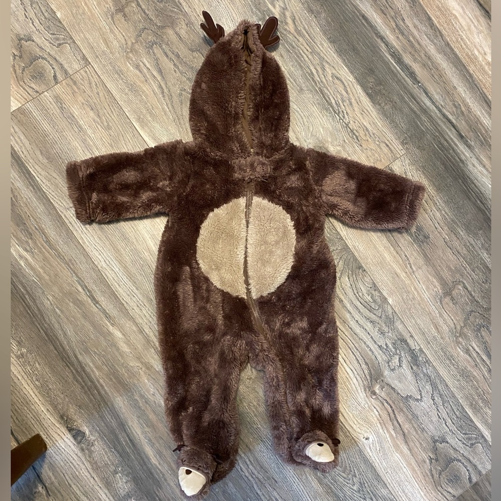 Carter’s Fuzzy Reindeer Baby Suit